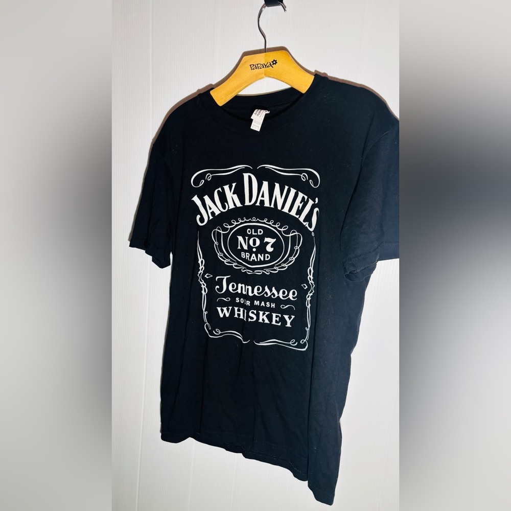 Jack Daniels American Apparel Black Graphic Tee size medium
